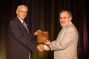 Chris McGlone receiving the ASPRS Photogrammetric Award